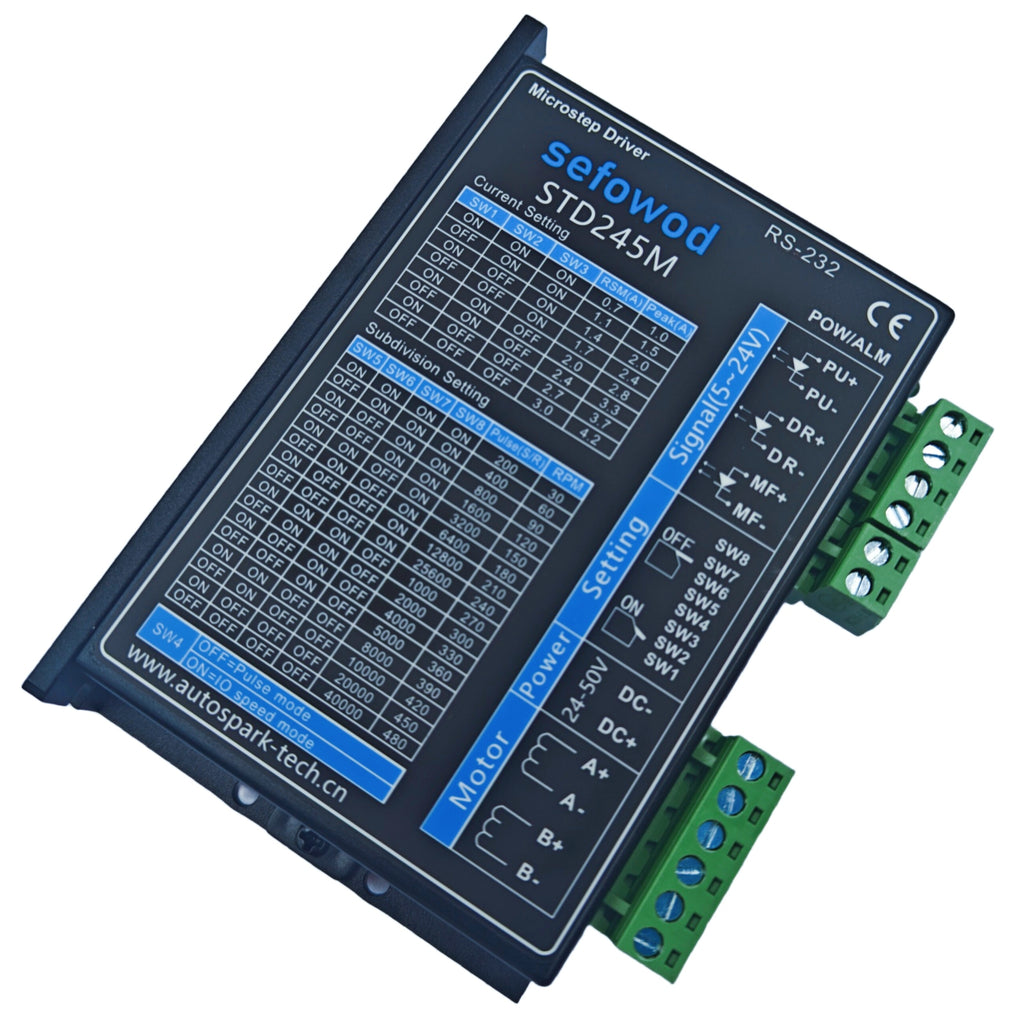 Two-phase stepping motors and drivers of the SEFOWOD brand