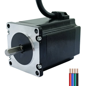 SEFOWOD Nema23 Schrittmotor STM5776 1,6Nm/226,63 oz.in 76mm Gehäuse 1,8 Grad bipolar 2 Phasen 4 Drähte Anschluss für 3D-Drucker CNC Fräsen Graviermaschine Automatisierung, 2,24x2,24x2,99 Zoll
