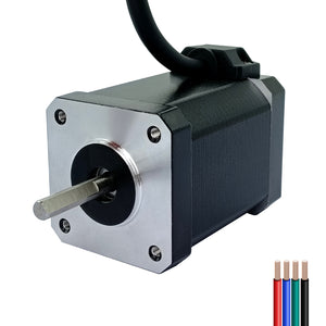 SEFOWOD Nema17 Schrittmotor STM4260 2A 0,80Nm (113,31 oz.in) 60 mm Gehäuse 1,8 Grad bipolar 2-phasig 4-adrig für 3D-Drucker/DIY CNC/Graviermaschine, 1,66 x 1,66 x 2,36 Zoll