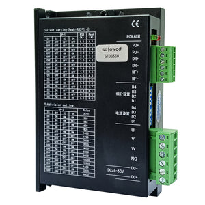 SEFOWOD High Torque Stepper Motor Driver CNC Controller STD356M DC24V-60V 1.2A-6.0A 12000 Microsteps Customizable Subdivisions for Nema 23/34 Stepper Motor