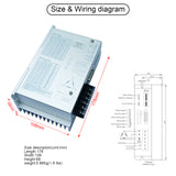SEFOWOD High-Voltage Stepper Motor Driver CNC Controller STD3522M AC110V-220V 1.2A-5.0A 12000 Microsteps Customizable Subdivisions for Nema 34/42/50 Stepper Motor