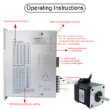 SEFOWOD High-Voltage Stepper Motor Driver CNC Controller STD3722L AC110V-220V 1.2A-7.0A 60000 Microsteps Customizable Subdivisions for Nema 34/42/50 Stepper Motor