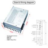 SEFOWOD High-Voltage Stepper Motor Driver CNC Controller STD3922M AC110V-220V 1.7A-9.0A 60000 Microsteps Customizable Subdivisions for Nema 34/42/50 Stepper Motor