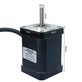 SEFOWOD Nema17 Schrittmotor STM4260 2A 0,80Nm (113,31 oz.in) 60 mm Gehäuse 1,8 Grad bipolar 2-phasig 4-adrig für 3D-Drucker/DIY CNC/Graviermaschine, 1,66 x 1,66 x 2,36 Zoll