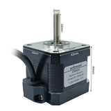 SEFOWOD Nema17 Schrittmotor STM4240 1,2 A 0,45 Nm/63,74 oz.in 40 mm Gehäuse 1,8 Grad bipolar 2-phasig 4-adrig für 3D-Drucker/DIY CNC/Graviermaschine, 1,66 x 1,66 x 1,57 Zoll