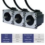SEFOWOD Nema23 Schrittmotor STM5756 1,2Nm/170 oz.in 56mm Gehäuse 1,8 Grad bipolar 2 Phasen 4 Drähte Anschluss für 3D-Drucker CNC Fräsen Graviermaschine Automatisierung, 2,24x2,24x2,20 Zoll