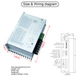 SEFOWOF High-Voltage Stepper Motor Driver CNC Controller STD3522L AC110V-220V 1.2A-5.0A 12000 Microsteps Customizable Subdivisions for Nema 34/42/50 Stepper Motor