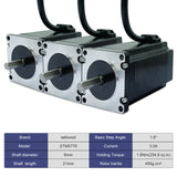 SEFOWOD Nema23 Schrittmotor STM5776 1,6Nm/226,63 oz.in 76mm Gehäuse 1,8 Grad bipolar 2 Phasen 4 Drähte Anschluss für 3D-Drucker CNC Fräsen Graviermaschine Automatisierung, 2,24x2,24x2,99 Zoll