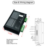 SEFOWOD High Torque Stepper Motor Driver CNC Controller STD356M DC24V-60V 1.2A-6.0A 12000 Microsteps Customizable Subdivisions for Nema 23/34 Stepper Motor