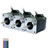 SEFOWOD Nema17 Schrittmotor STM4247 1,2 A 0,60 Nm (84,99 oz.in) 47 mm Gehäuse 1,8 Grad bipolar 2 Phasen 4 Leitungen für 3D-Drucker/DIY CNC/Graviermaschine, 1,66 x 1,66 x 1,85 Zoll