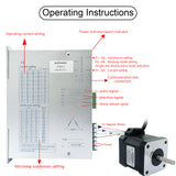 SEFOWOD High-Voltage Stepper Motor Driver CNC Controller STD3922S AC110V-220V 1.7A-9.0A 60000 Microsteps Customizable Subdivisions for Nema 34/42/50 Stepper Motor