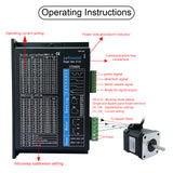 SEFOWOD High Torque Stepper Motor Driver CNC Controller STD860S 1.2A-6.0A AC20-80V/DC24-110V 40000 Microsteps Customizable with Any Subdivision for Nema17/23/34 Stepper Motor