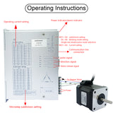 SEFOWOD High-Voltage Stepper Motor Driver CNC Controller STD3922M AC110V-220V 1.7A-9.0A 60000 Microsteps Customizable Subdivisions for Nema 34/42/50 Stepper Motor