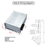 SEFOWOD High-Voltage Stepper Motor Driver CNC Controller STD3722M AC110V-220V 1.2A-7.0A 60000 Microsteps Customizable Subdivisions for Nema 34/42/50 Stepper Motor